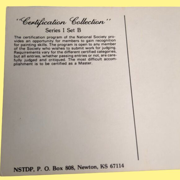Lot of 15 VTG NSTDP Certification Collection Series 1 Set B 1983 Art Postcards - Picture 3 of 11